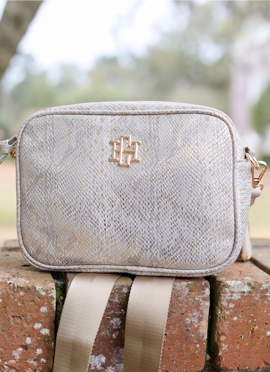 Metallic Champagne Crossbody