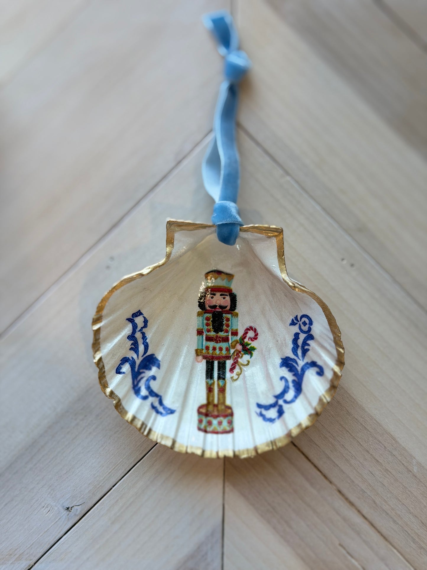 Nutcracker Shell Ornament
