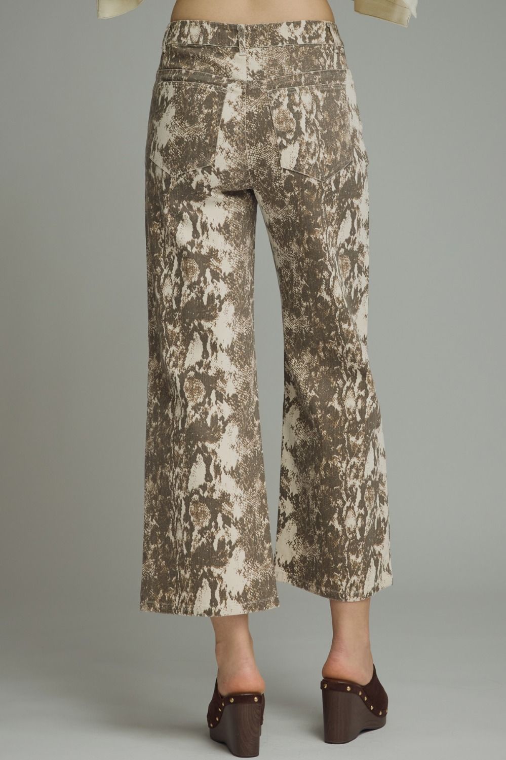 Brown Snakeskin Pants