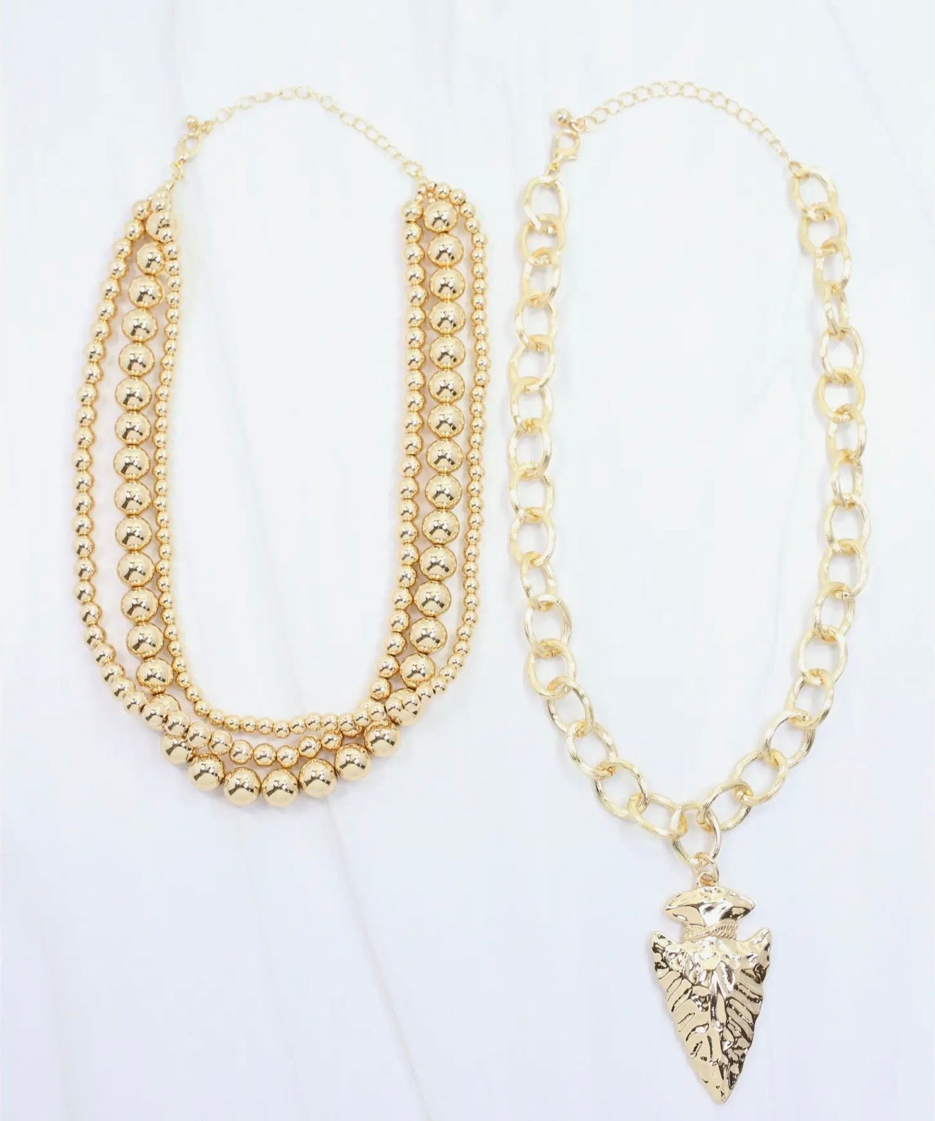 Arrowhead Beaded Necklace