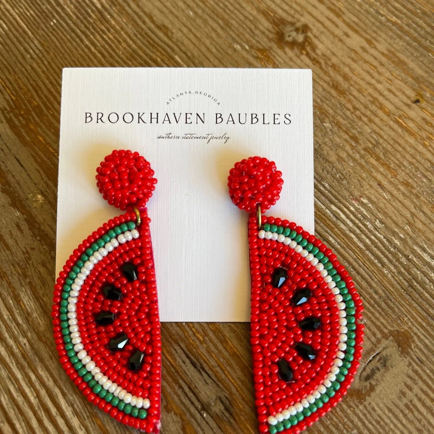 Watermelon Drop Earrings