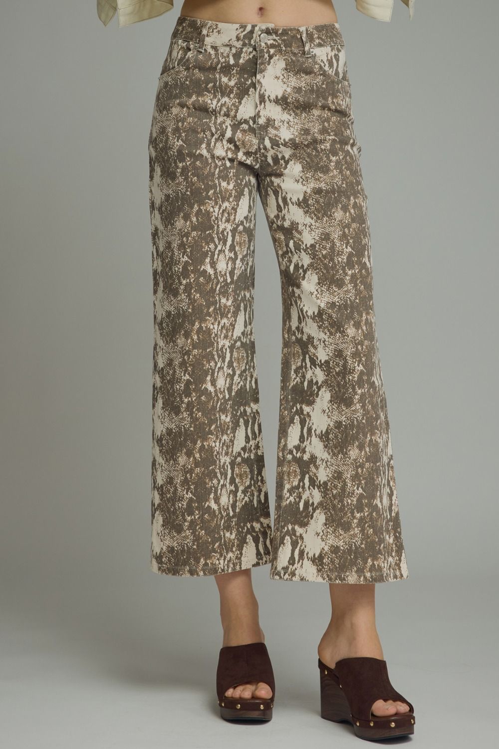 Brown Snakeskin Pants