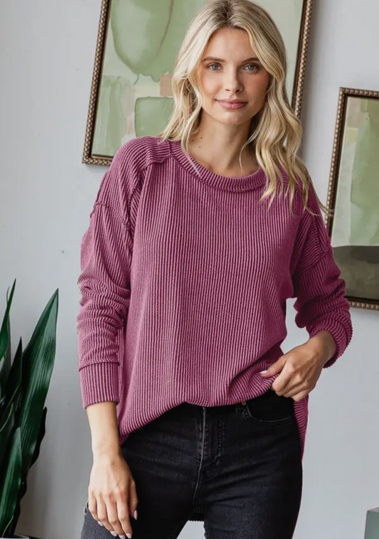 Burgundy Long Sleeve