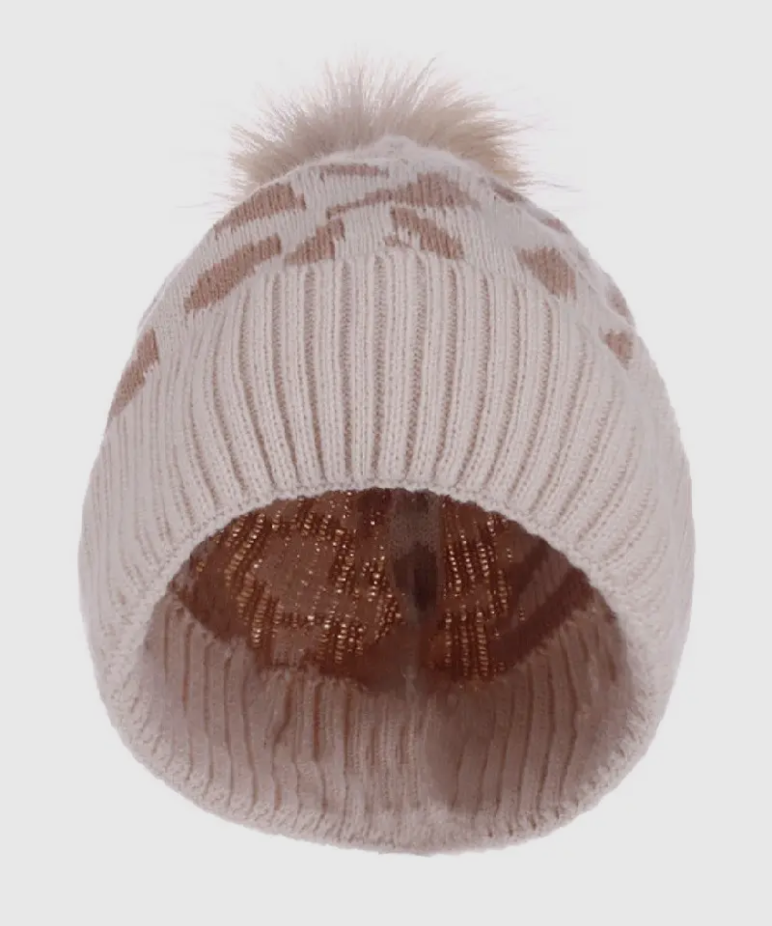 Bone Leopard Beanie