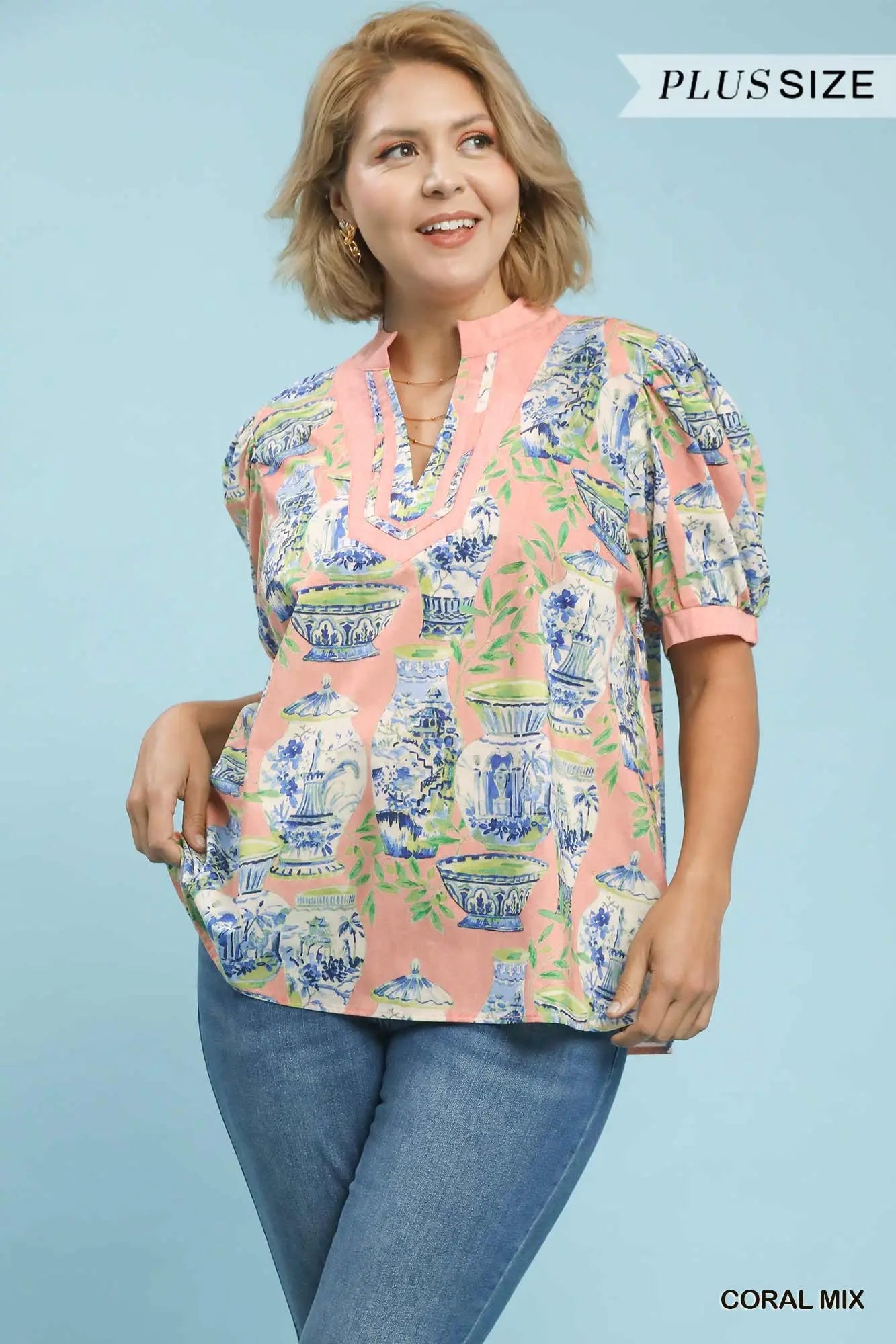 Pink Plus Ginger Jar Top