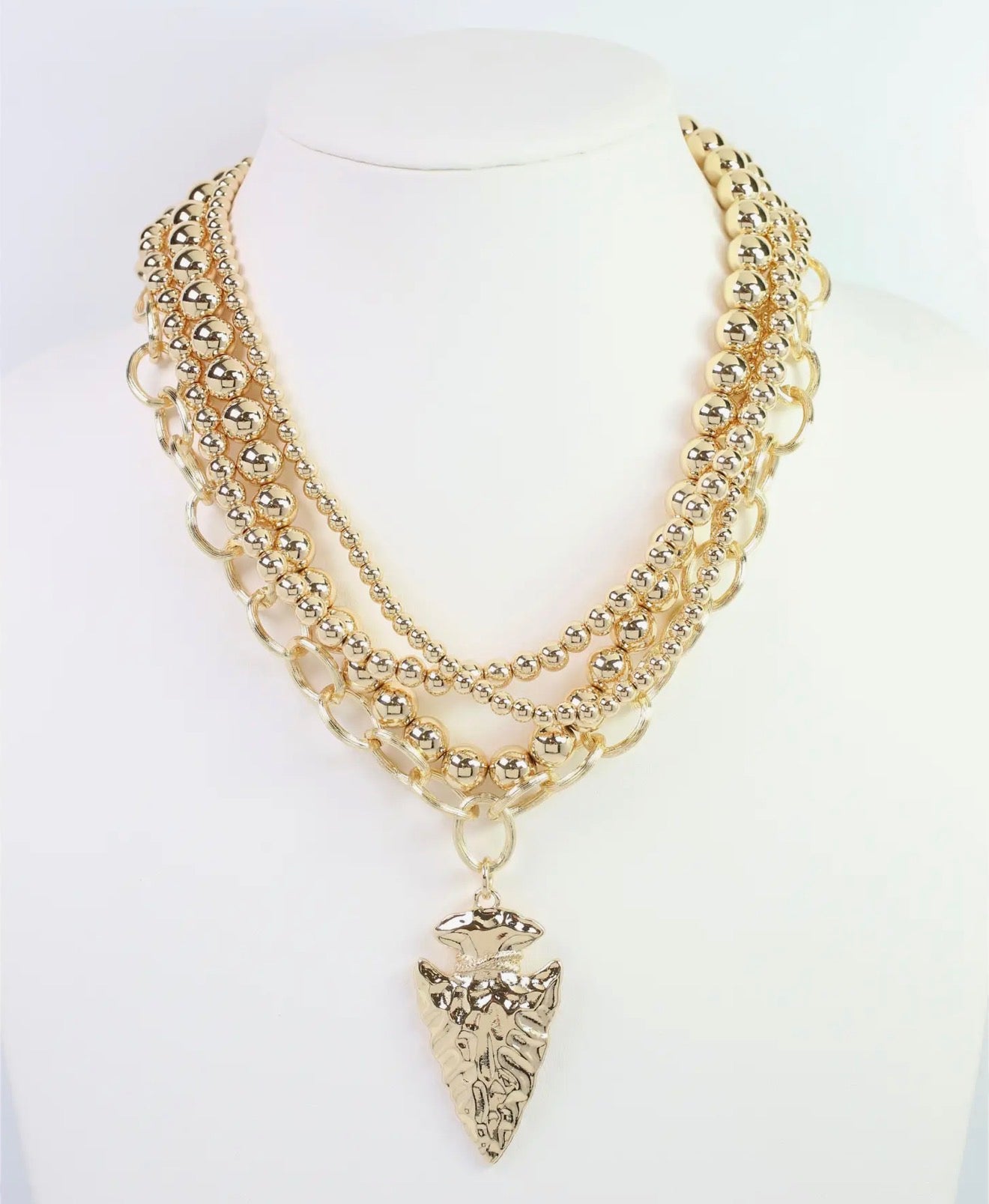 Arrowhead Beaded Necklace