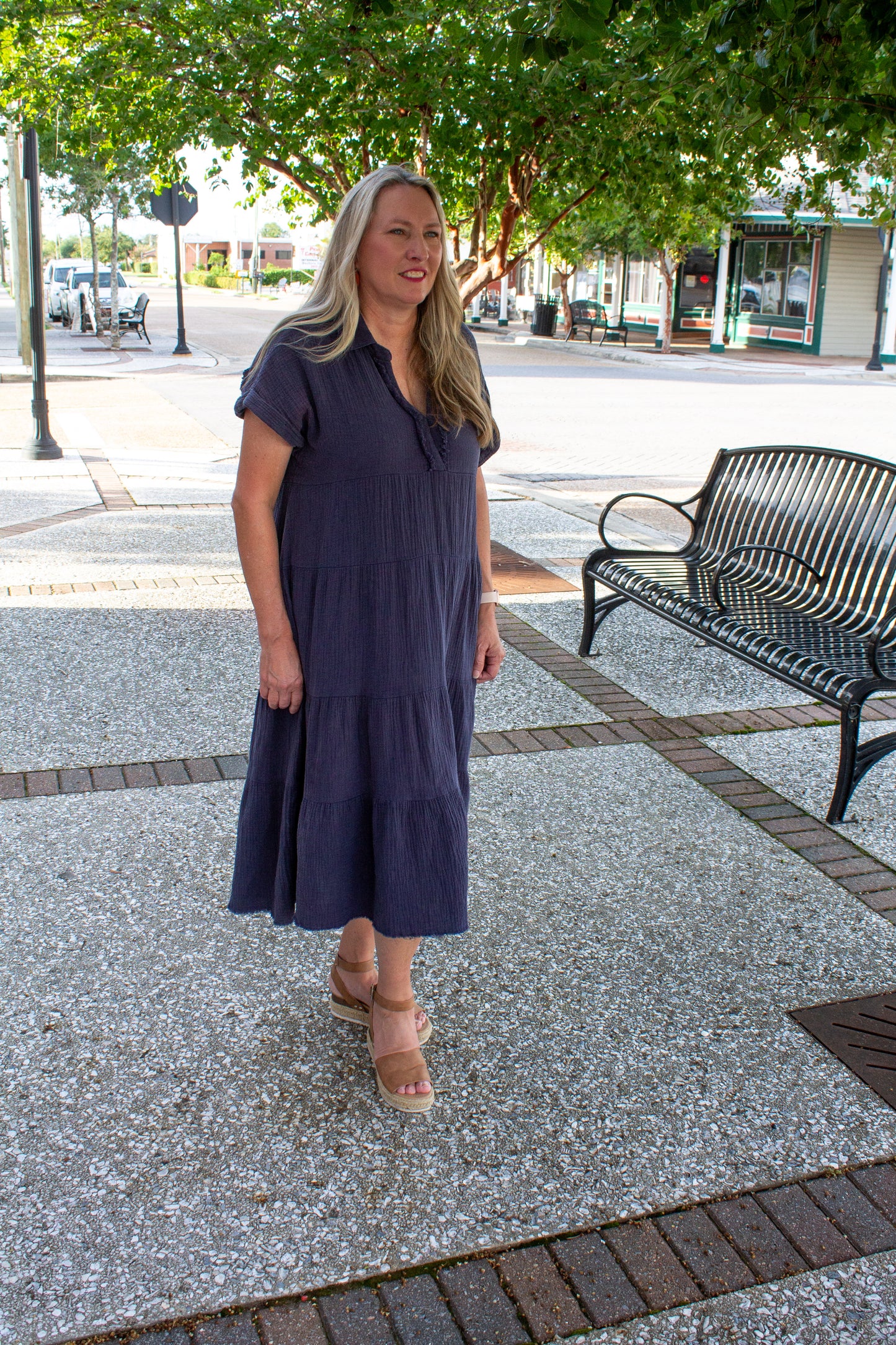 Navy Easy Breezy Dress