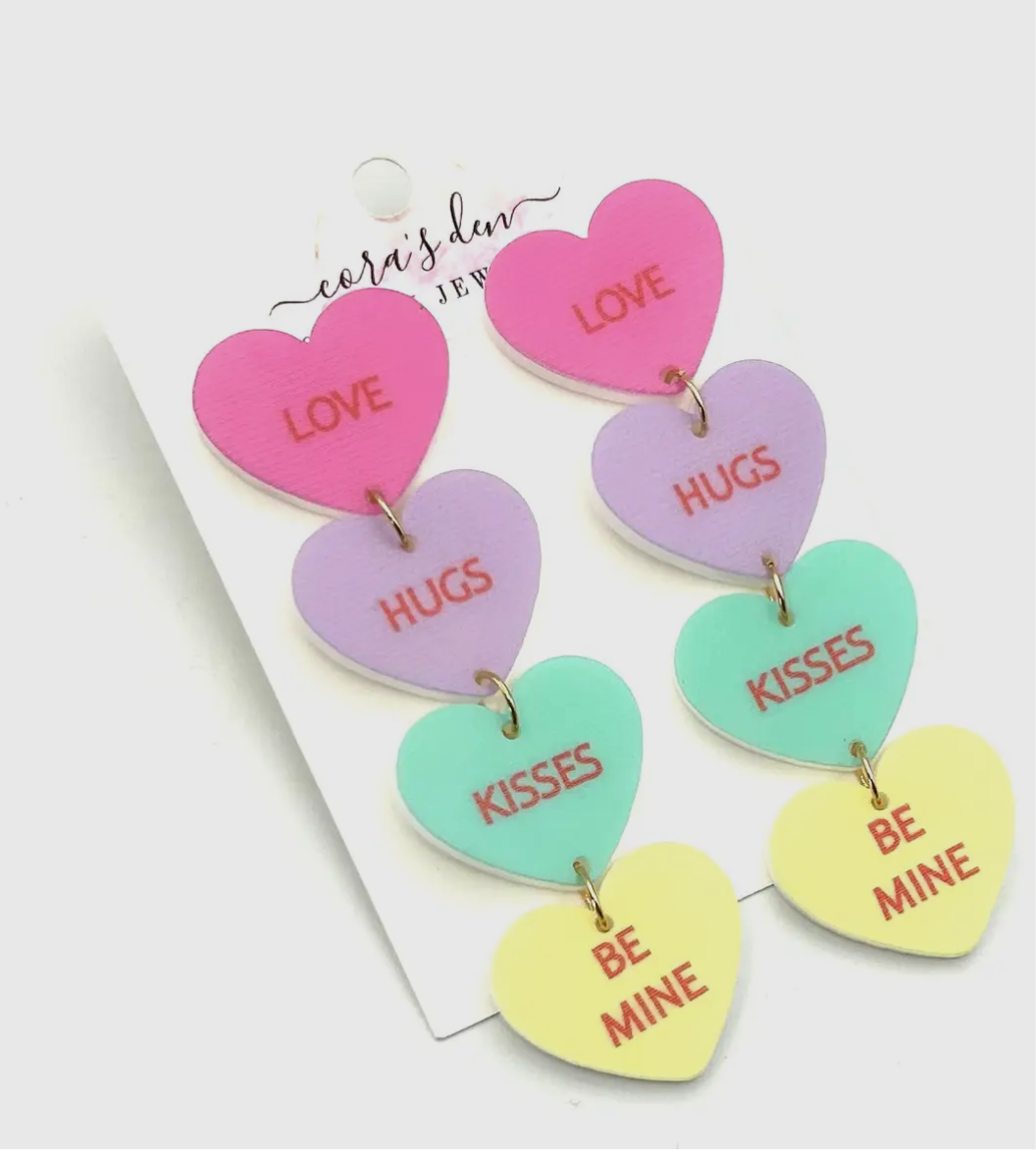 Conversation Heart Earrings