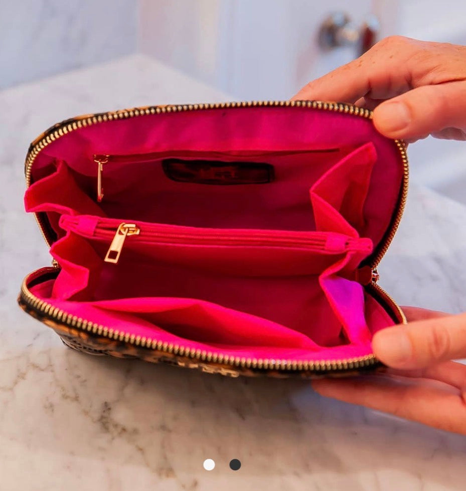 Hampton Small Leopard Pouch