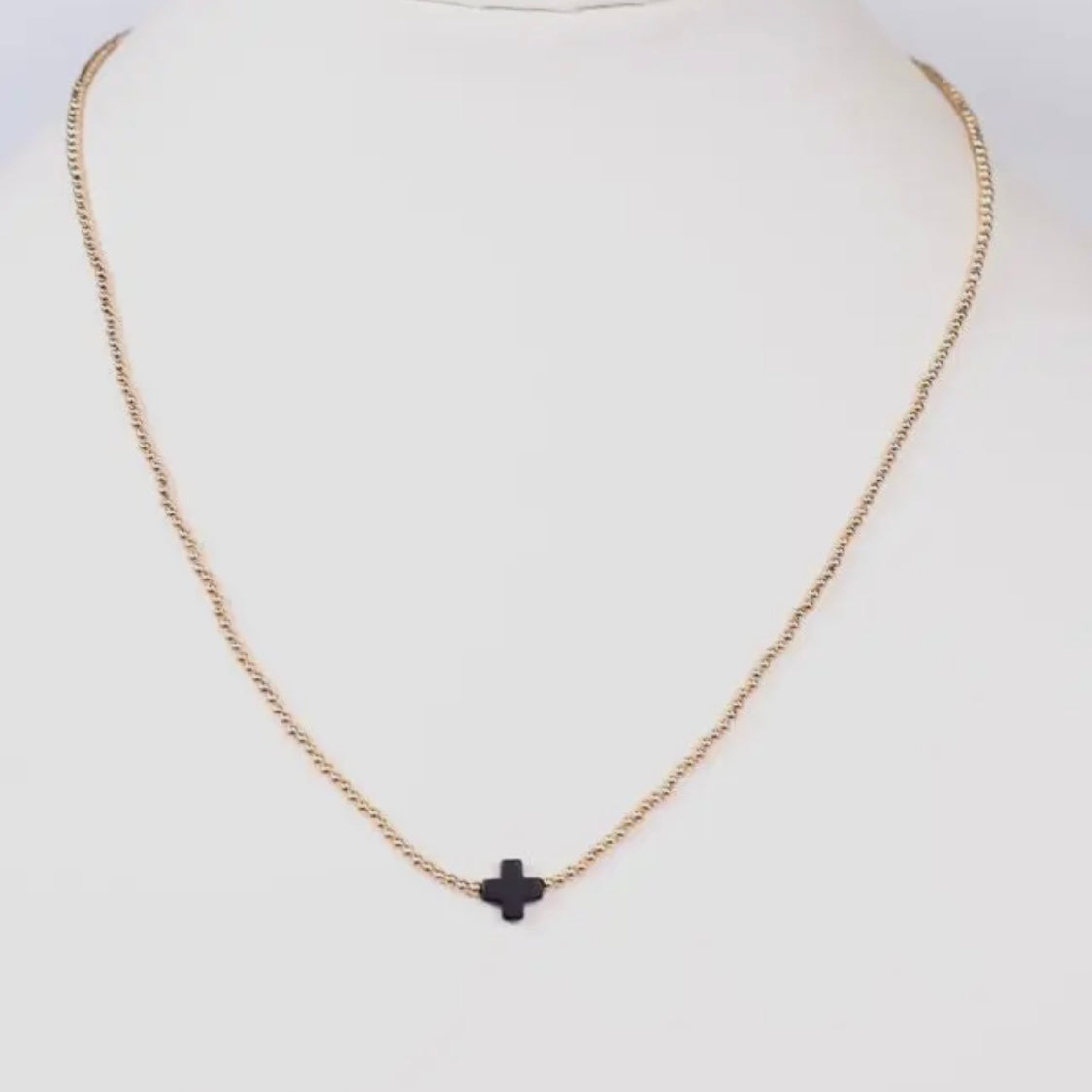 Black Cross Necklace