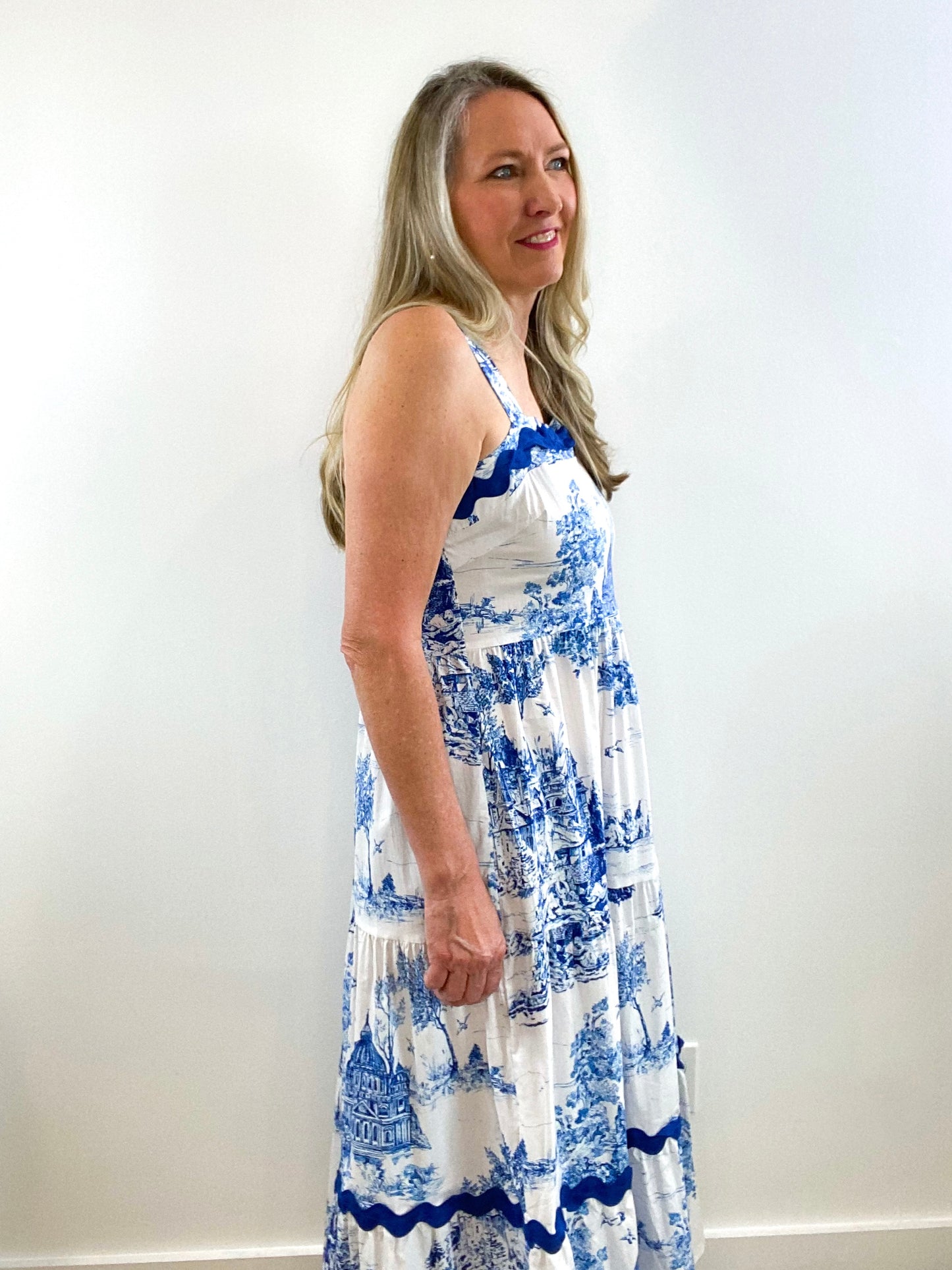 Blue Toile Sundress