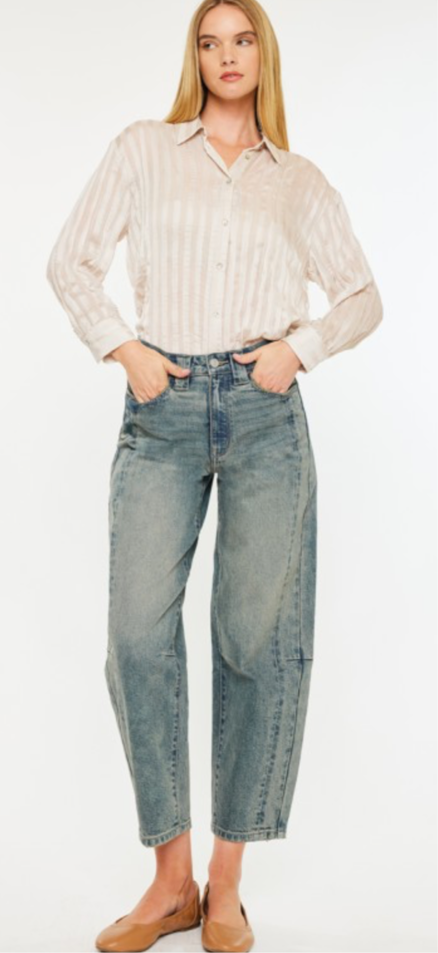 Barrel Jeans Medium Wash