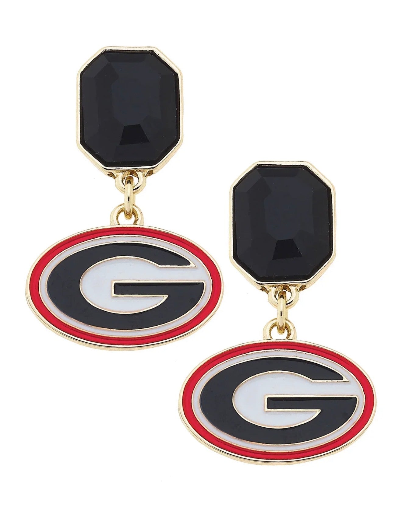 Georgia Bulldogs Rhinestone Earrings