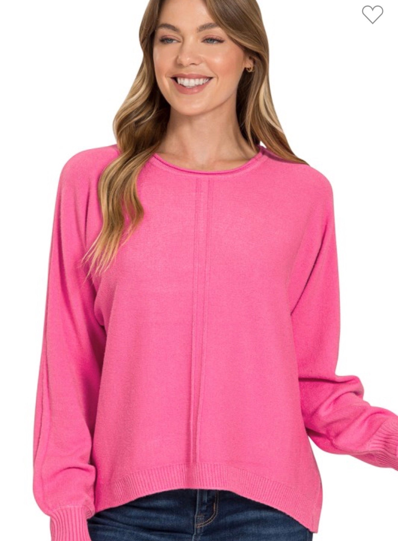 Everly Pink Lightweight Sweater