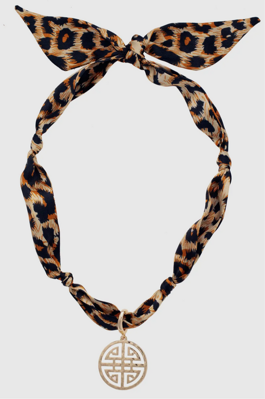 Leopard Scarf Necklace