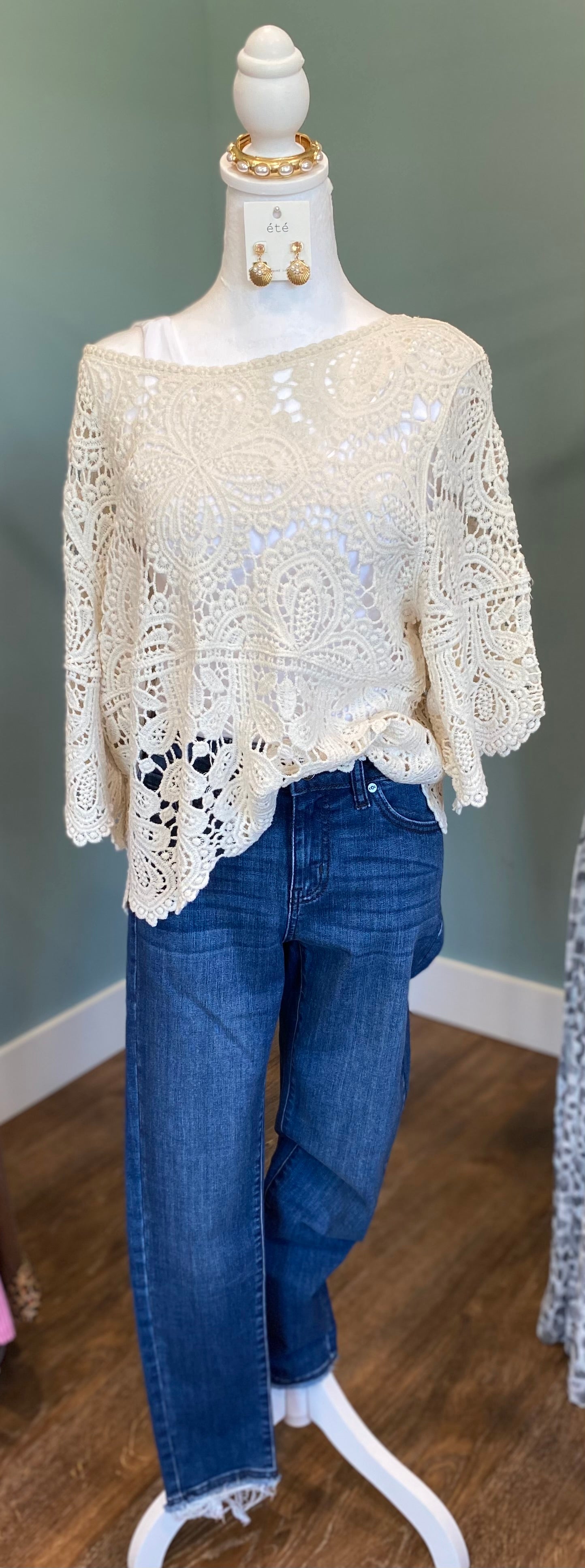 Boho Crochet Sweater
