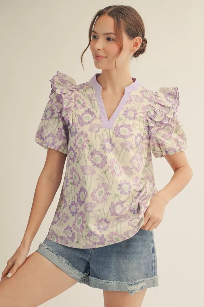 Lavender Fields Top