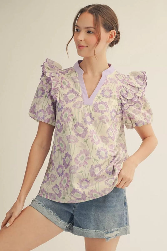 Lavender Fields Top
