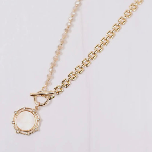 Claire Charm Toggle Necklace