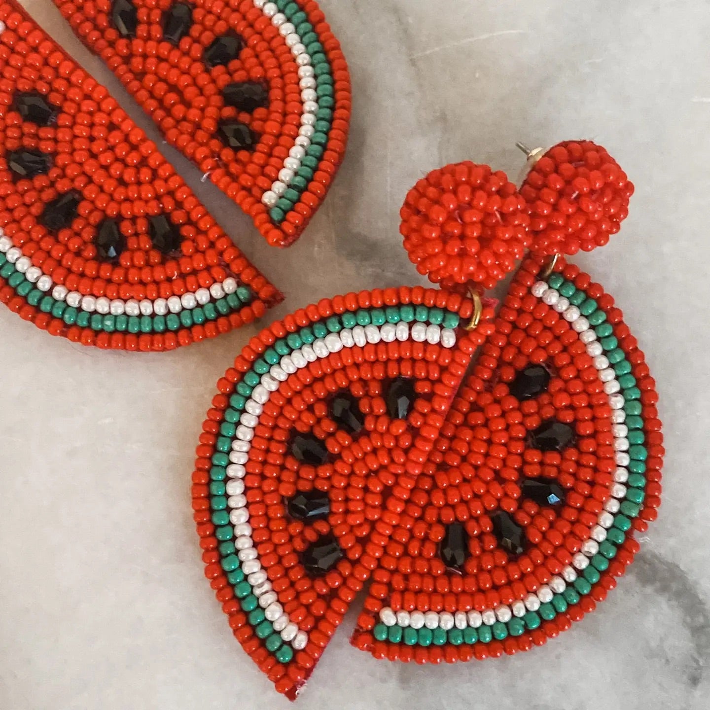 Watermelon Drop Earrings