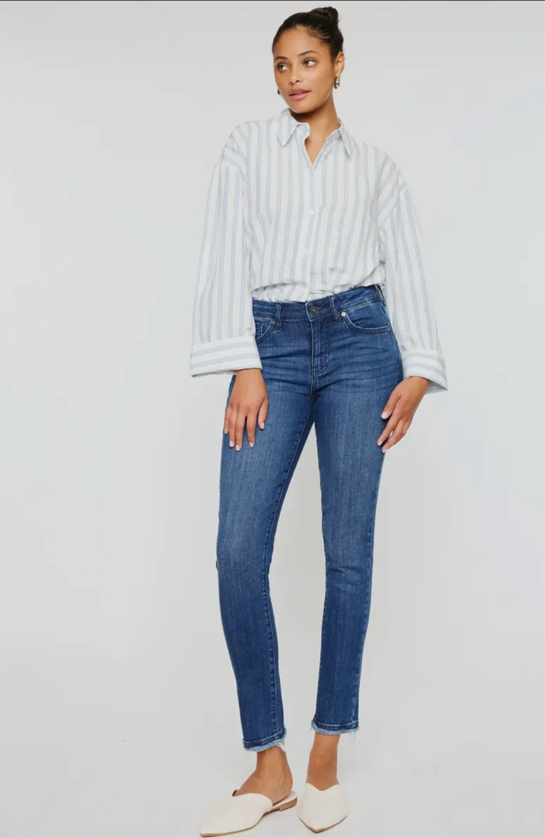 Mid Rise Ankle Skinny Kancan