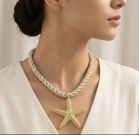 Starfish Rope Necklace