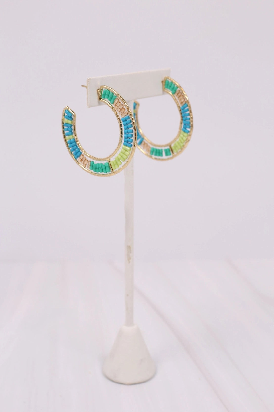 Blue Coast Beaded Hoop