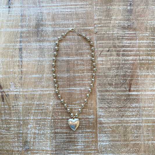 Puff Heart Necklace