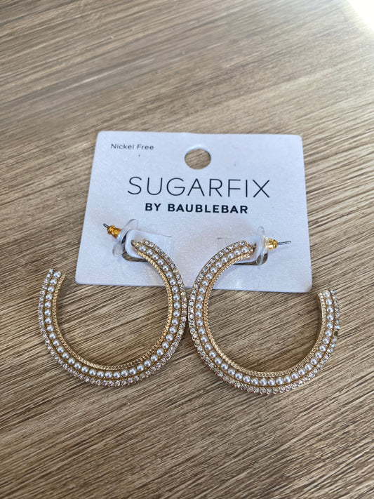 Pearl Beaded Hoop