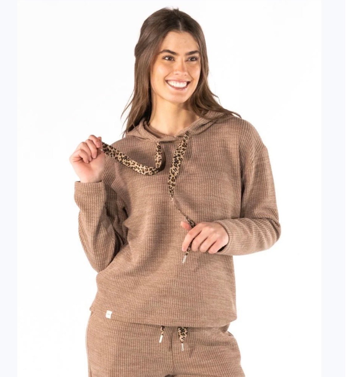 Corded Leopard SS Hoodie