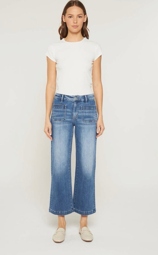 Crew Blue Patch Pocket Denim