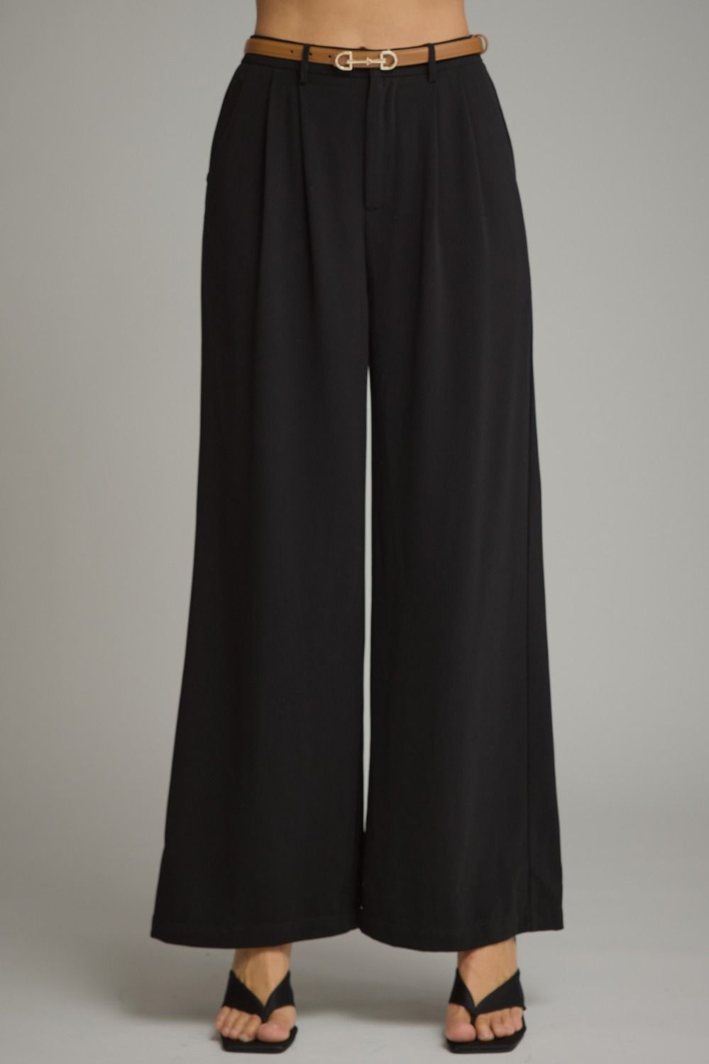 Black Pleated Dress Pants