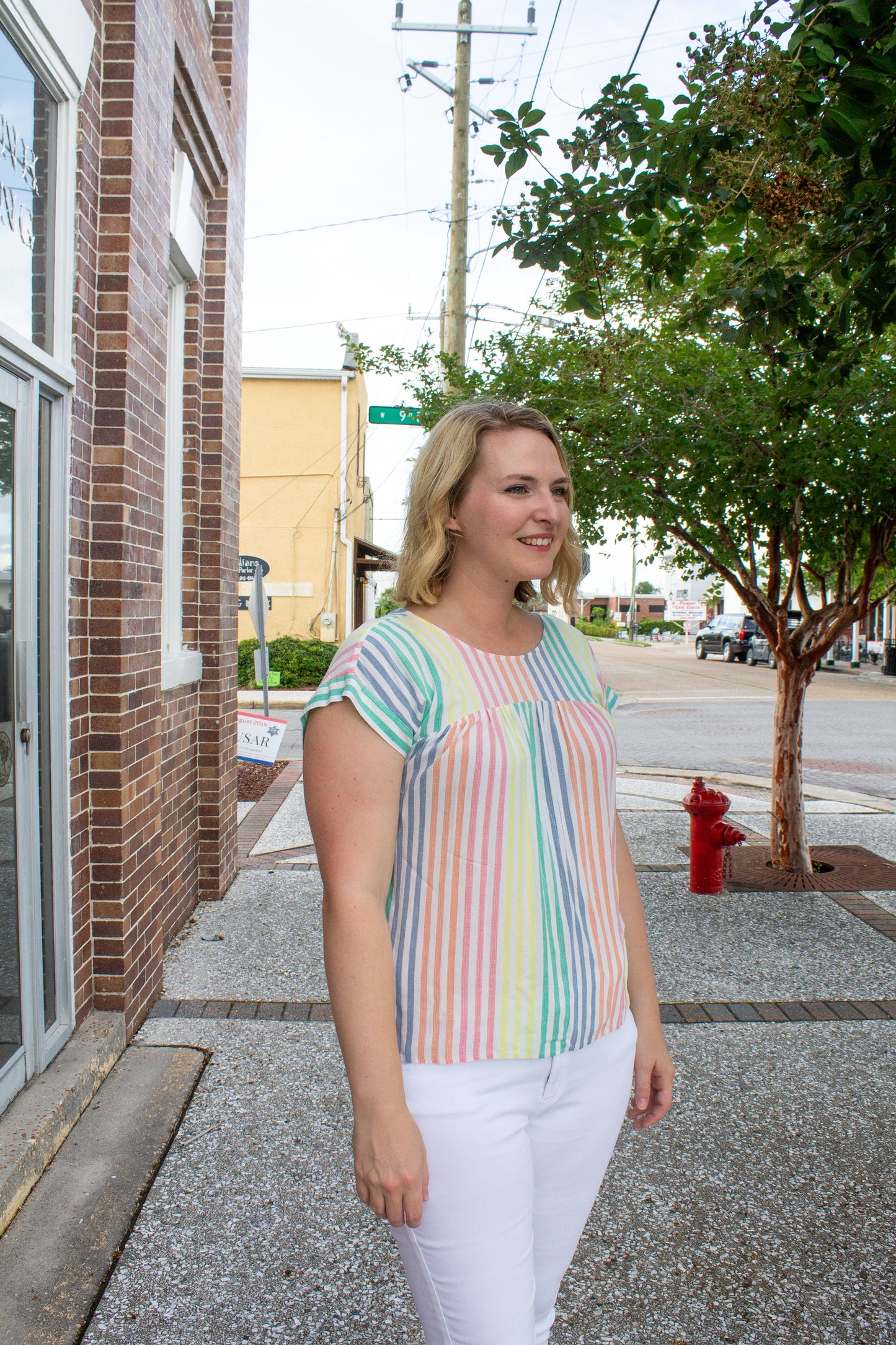 Pastel Stripe Top