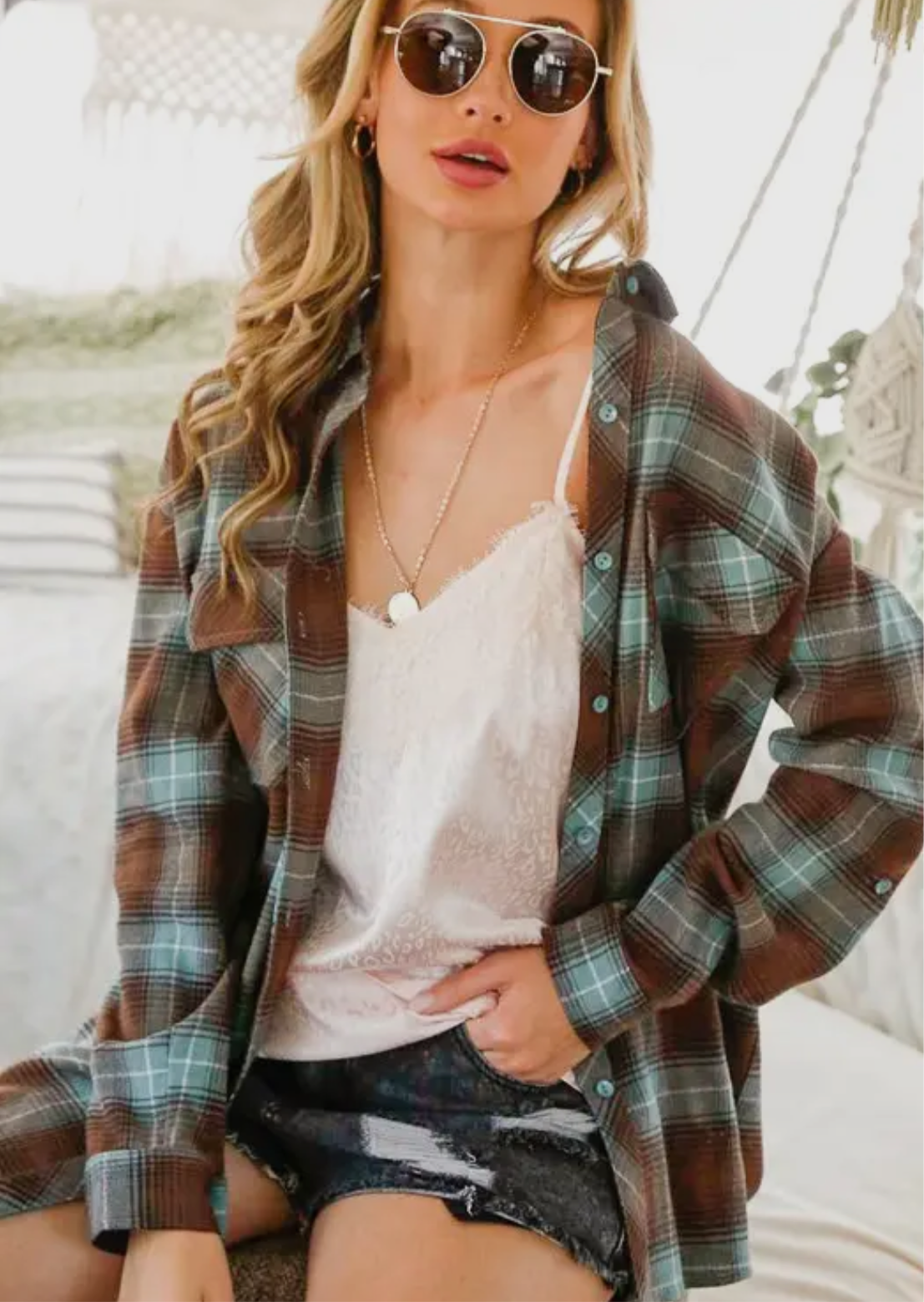 Misty Plaid Shirt