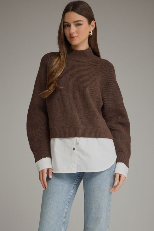 Brown Layered Sweater