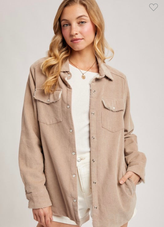 Stone Sherpa Lined Jacket