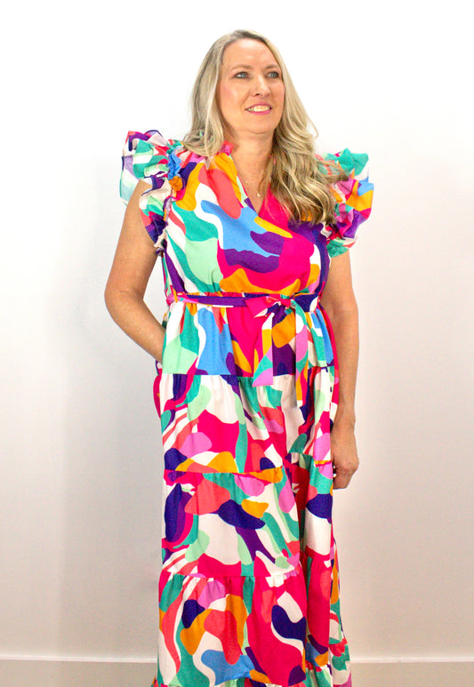 Flutter Sleeve Fun Dress