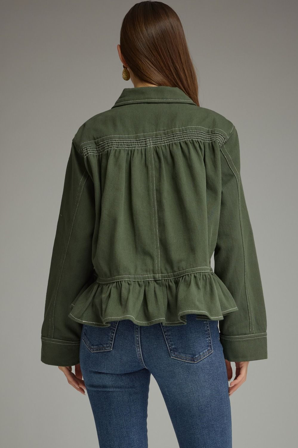 Olive Denim Jacket