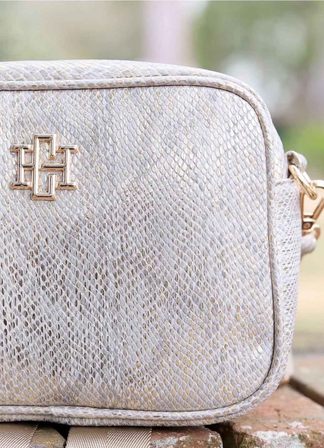 Metallic Champagne Crossbody