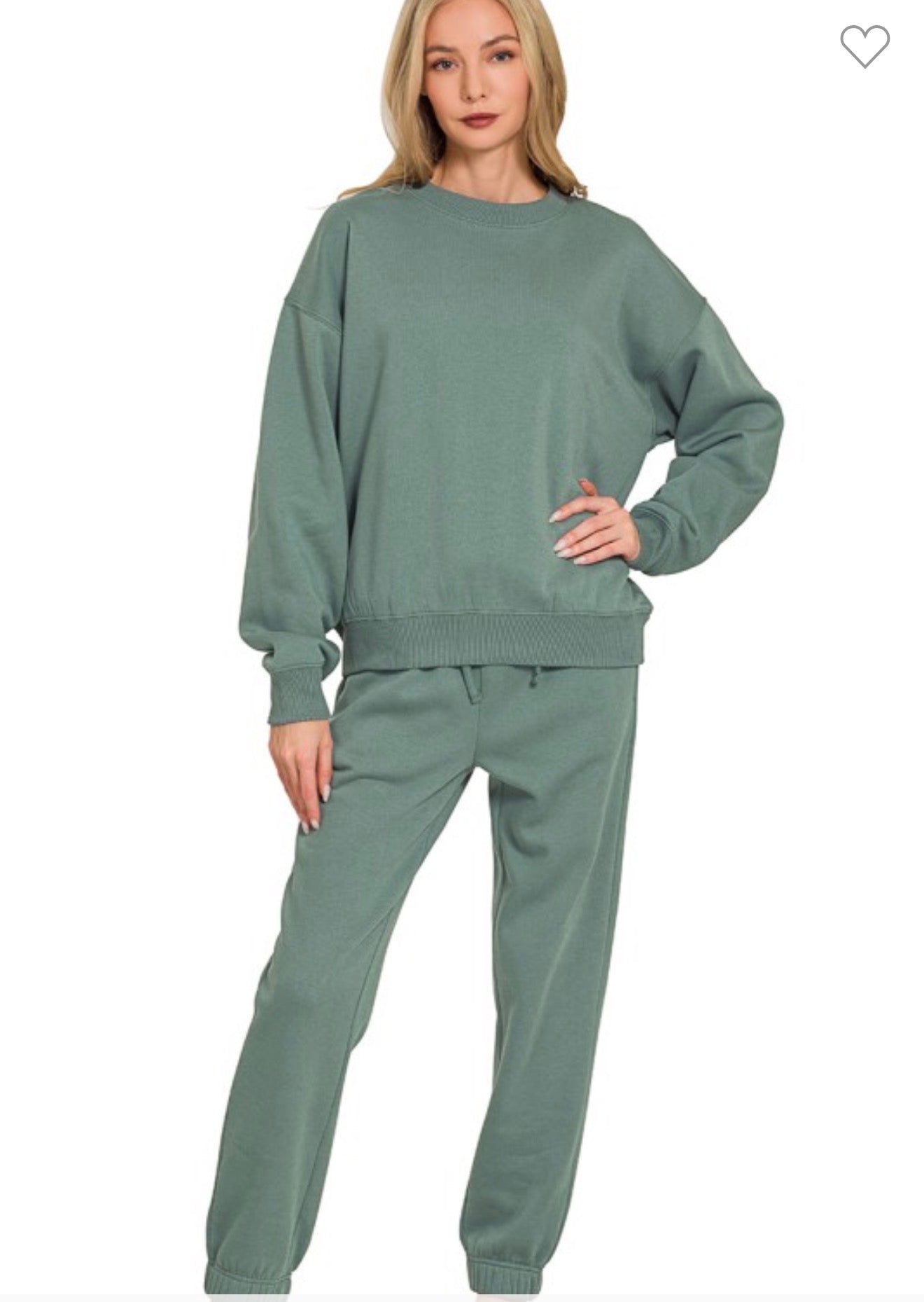 Ash Jade Long Sleeve Pullover Jog Set