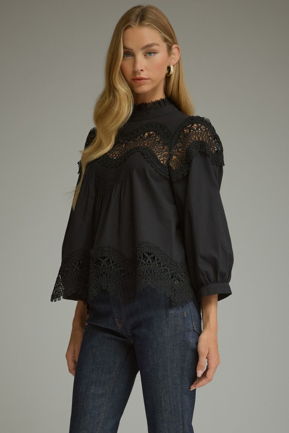 Cream Lace Blouse