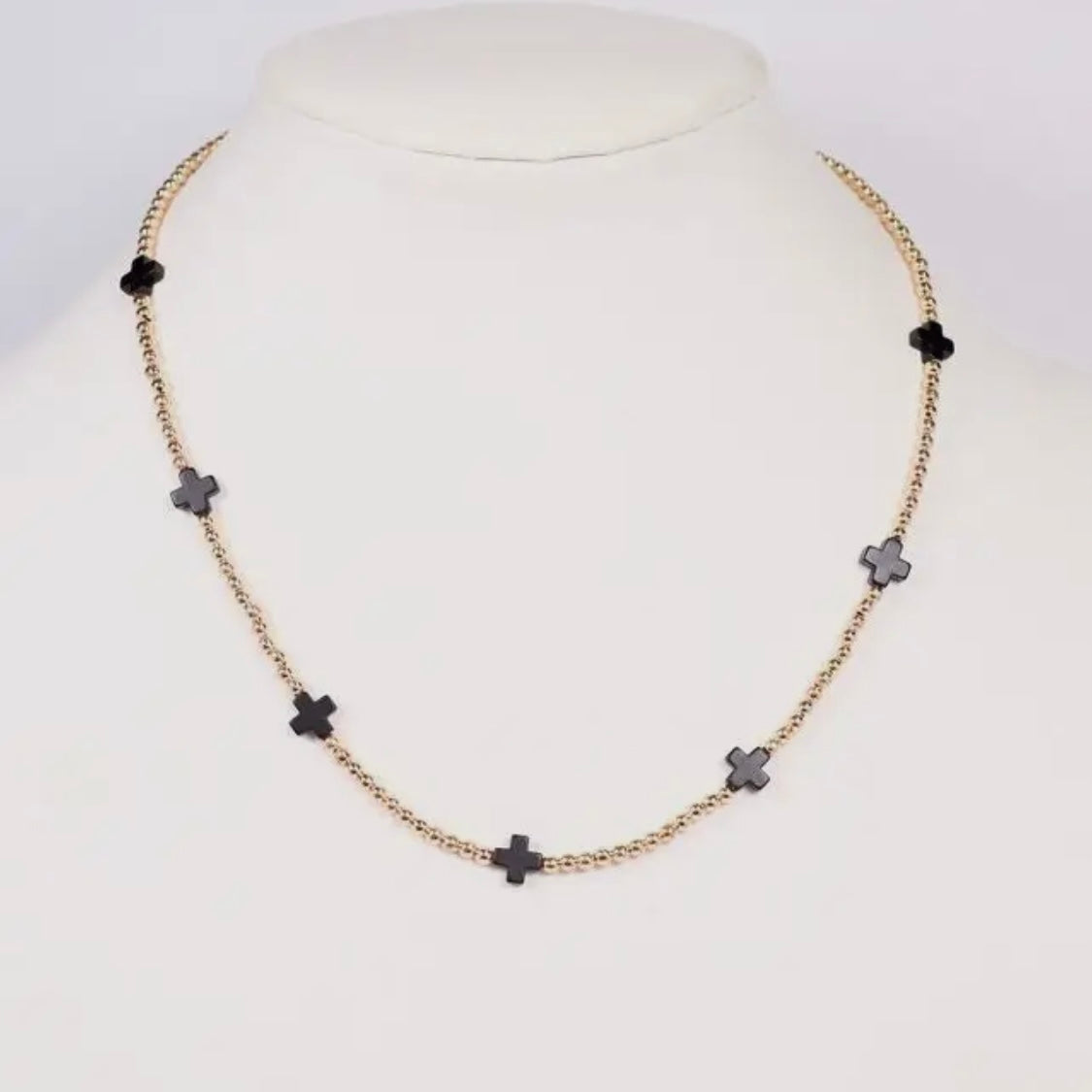 Black Crosses Necklace