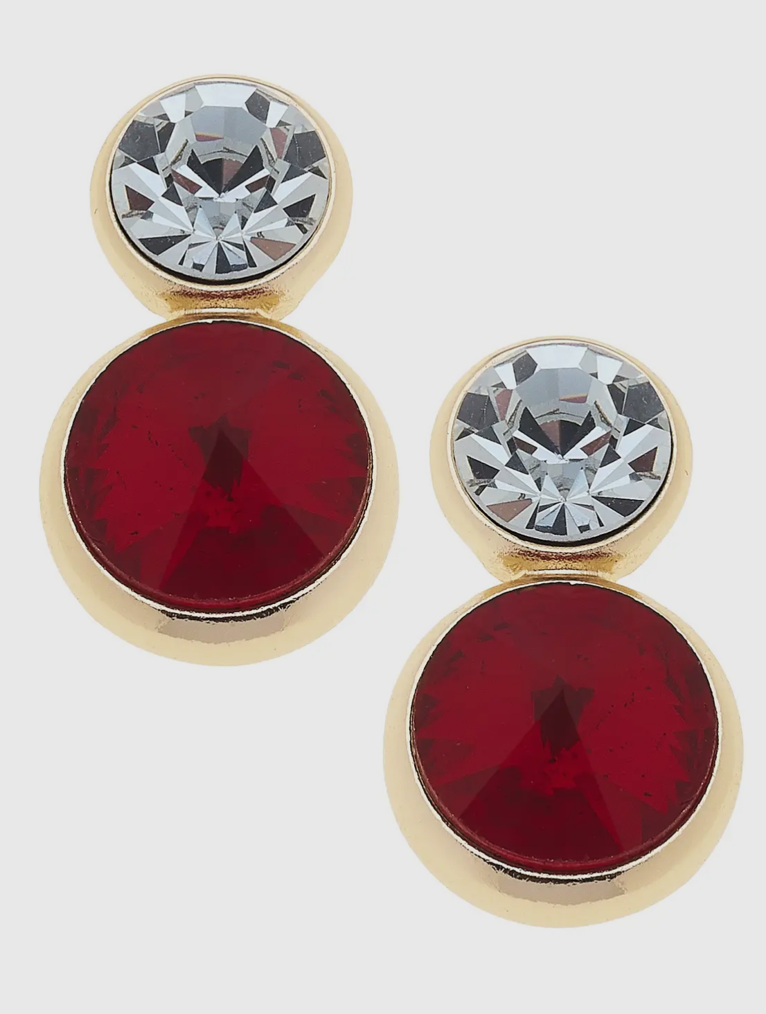 Effie Red Rhinestone Drop