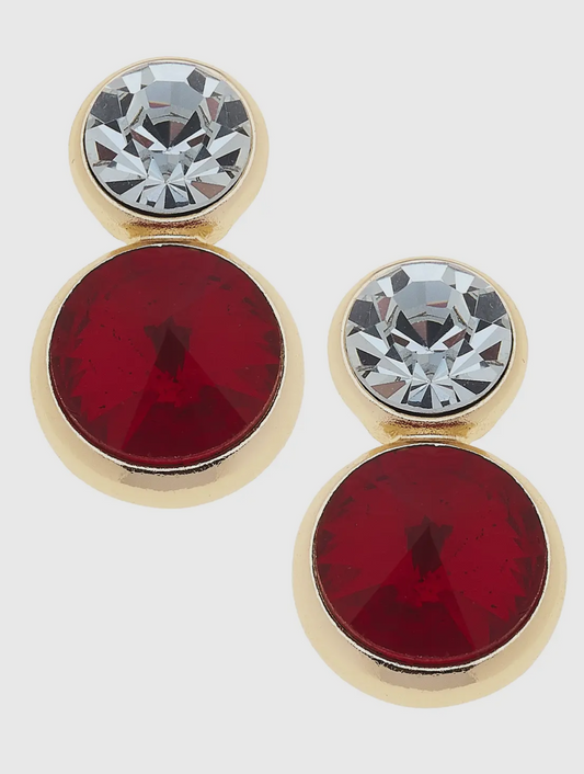 Effie Red Rhinestone Drop