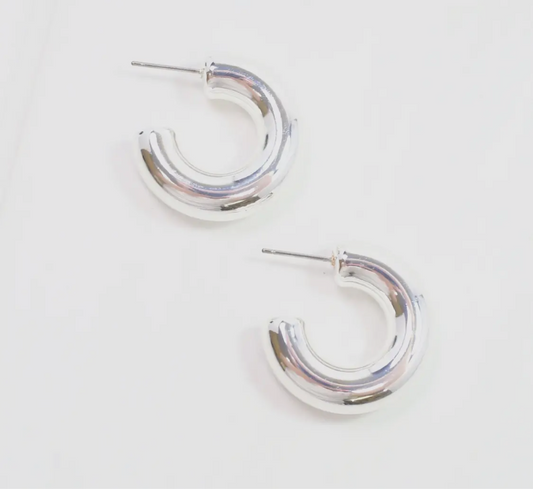 Silver Hoop Earrings