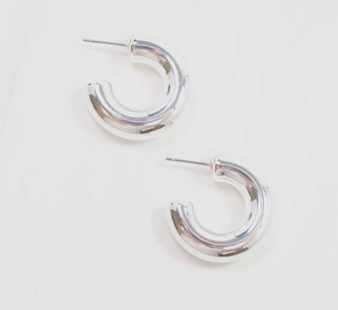 Silver Hoop Earrings