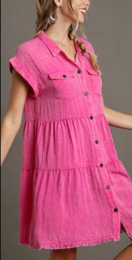 Pink Pocket Perfection Dress