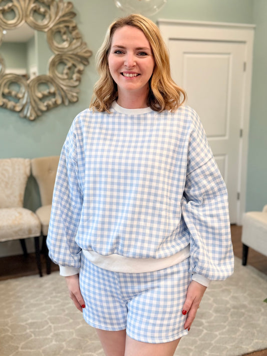 Gingham Two Piece Short Set